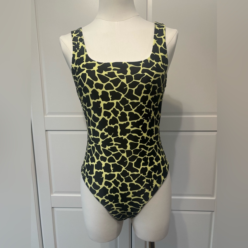 Animal Print One-Piece Swimsuit in Sizes S,M,L,XL